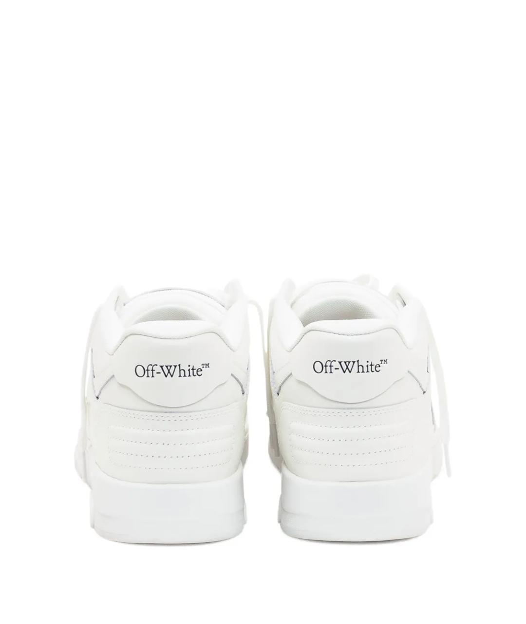 OFF-WHITE Белые синтетические низкие кроссовки / кеды, фото 2