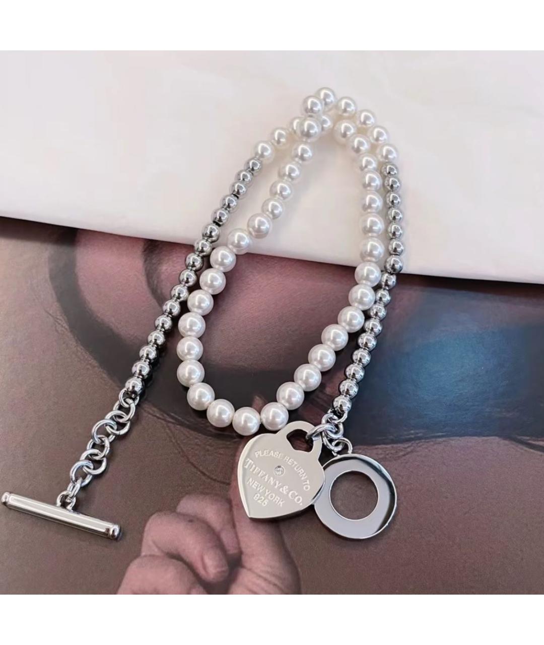 TIFFANY&CO Белый серебряный браслет, фото 4