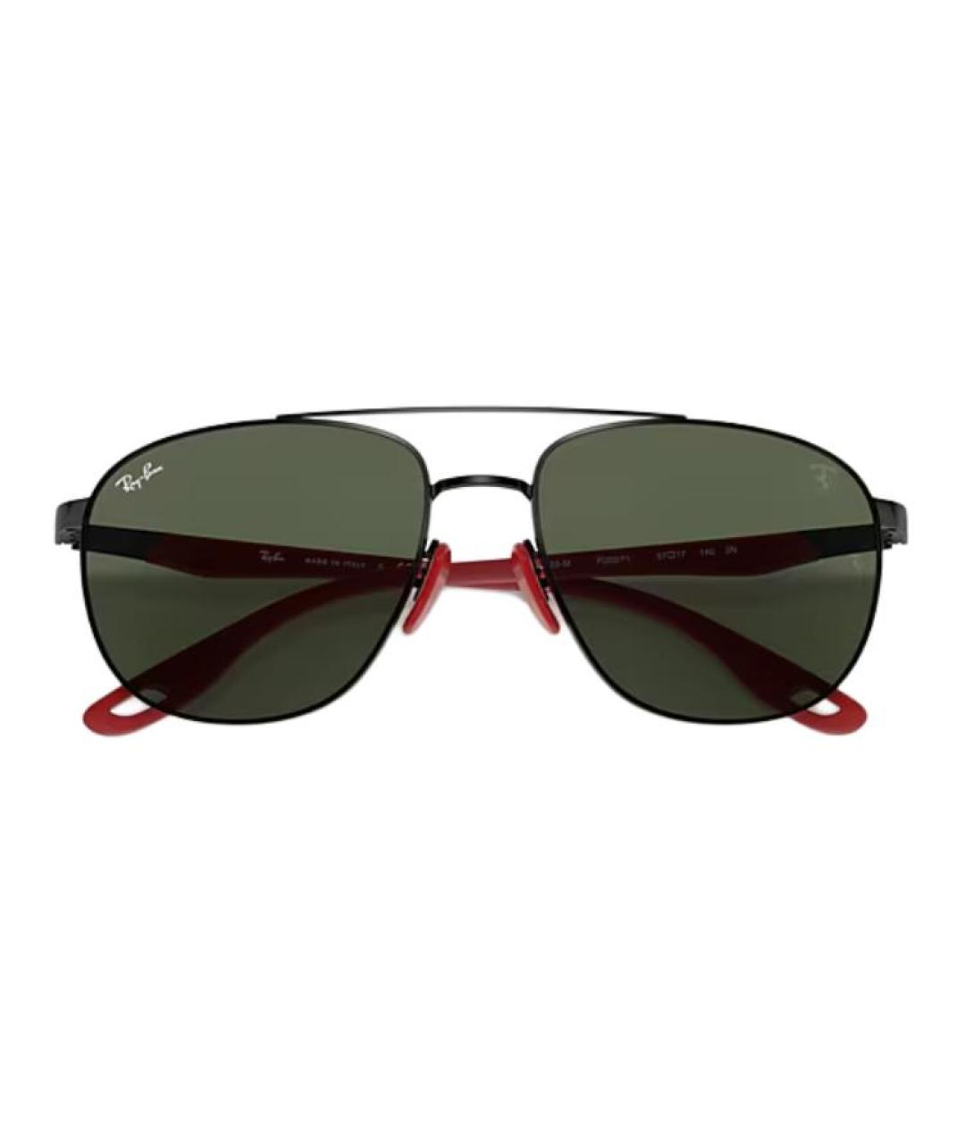 RAY BAN Черные металлические солнцезащитные очки, фото 5