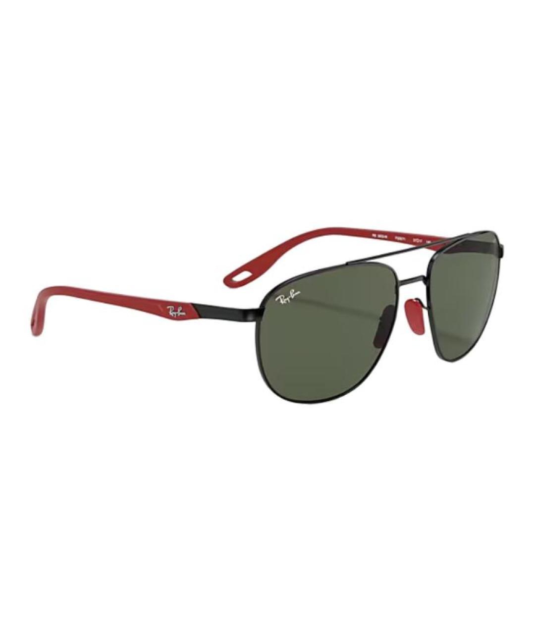 RAY BAN Черные металлические солнцезащитные очки, фото 4