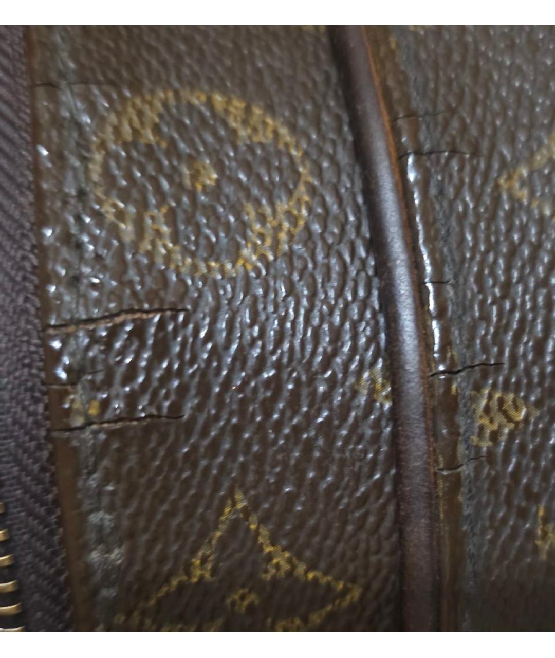 LOUIS VUITTON Коричневая сумка на плечо из канвы, фото 4