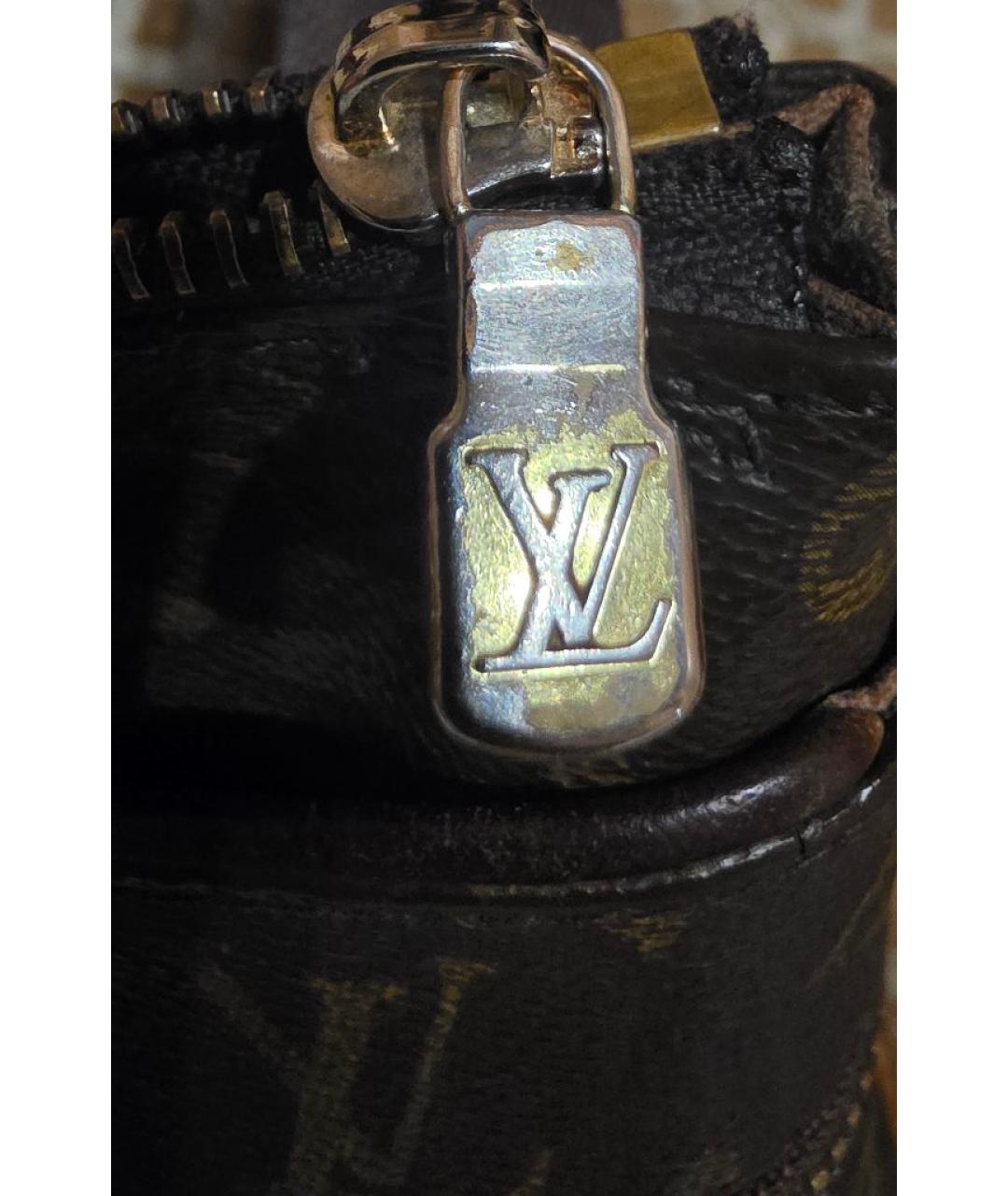 LOUIS VUITTON Коричневая сумка на плечо из канвы, фото 6