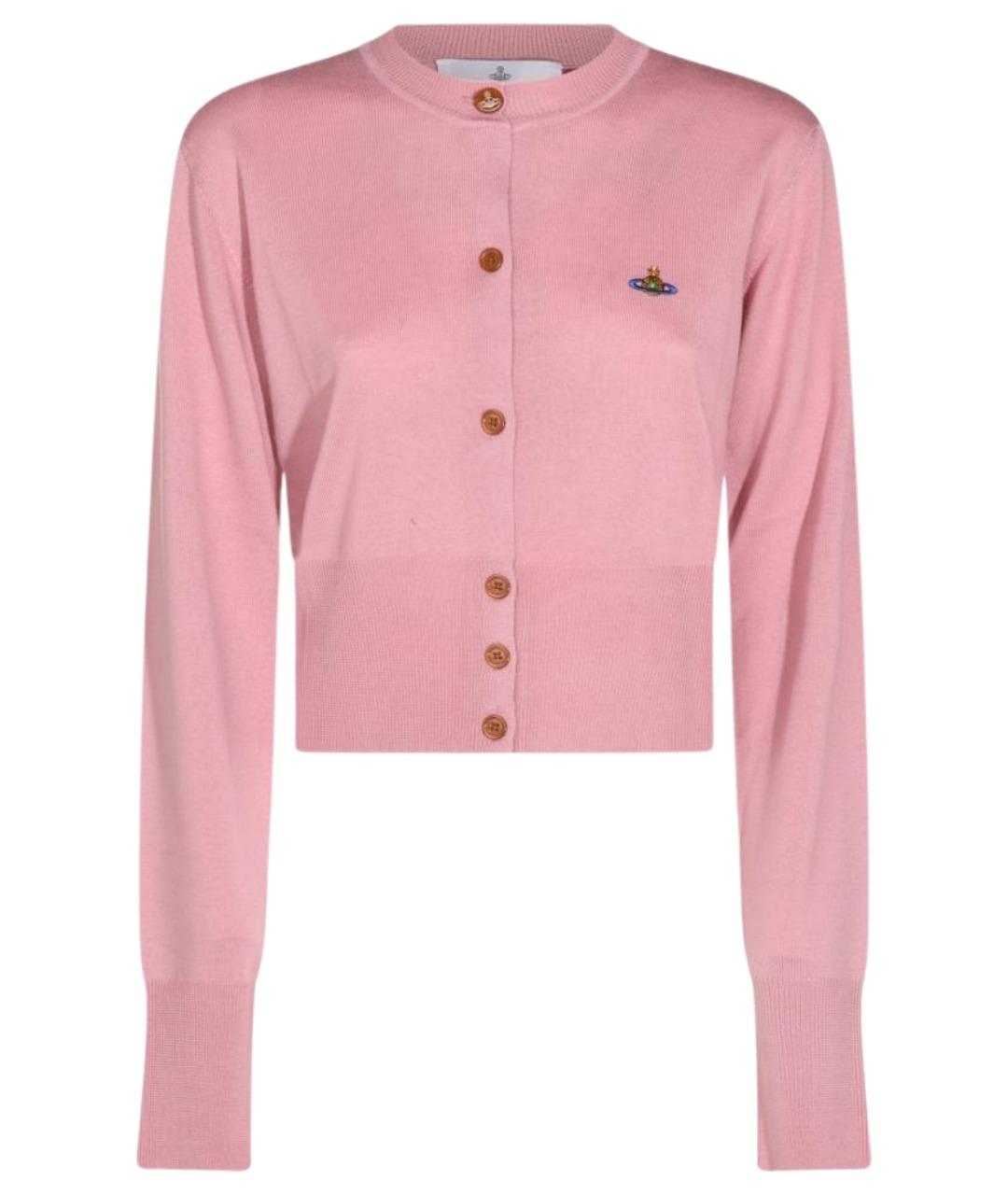 VIVIENNE WESTWOOD Розовый шерстяной кардиган, фото 1