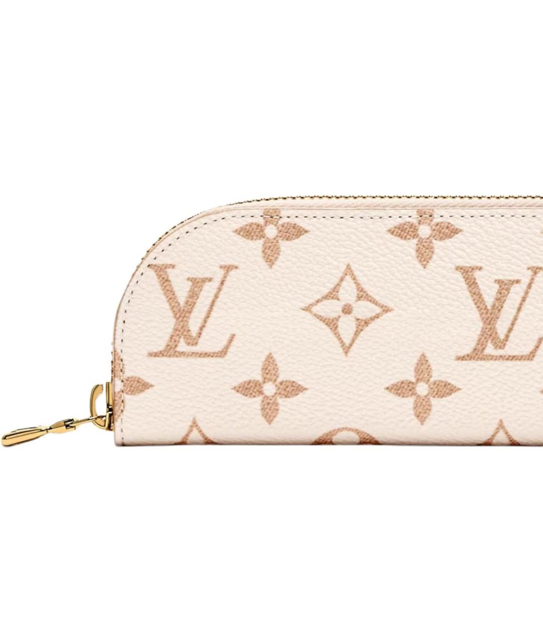 LOUIS VUITTON Бежевая косметичка из канвы, фото 5