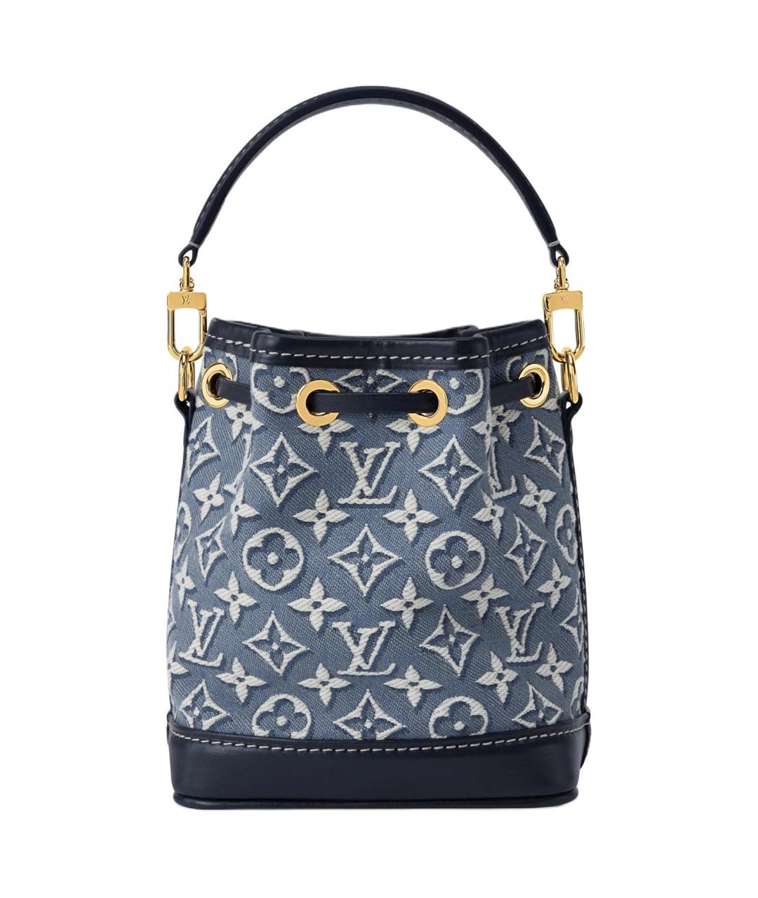 LOUIS VUITTON Синяя сумка через плечо из канвы, фото 2