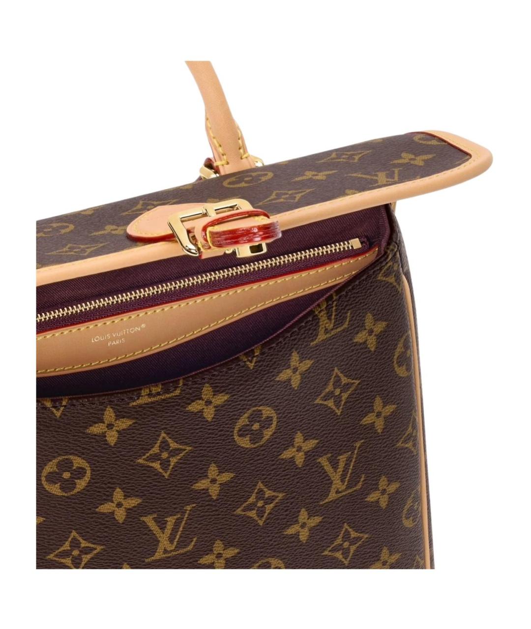 LOUIS VUITTON Коричневый рюкзак из канвы, фото 5