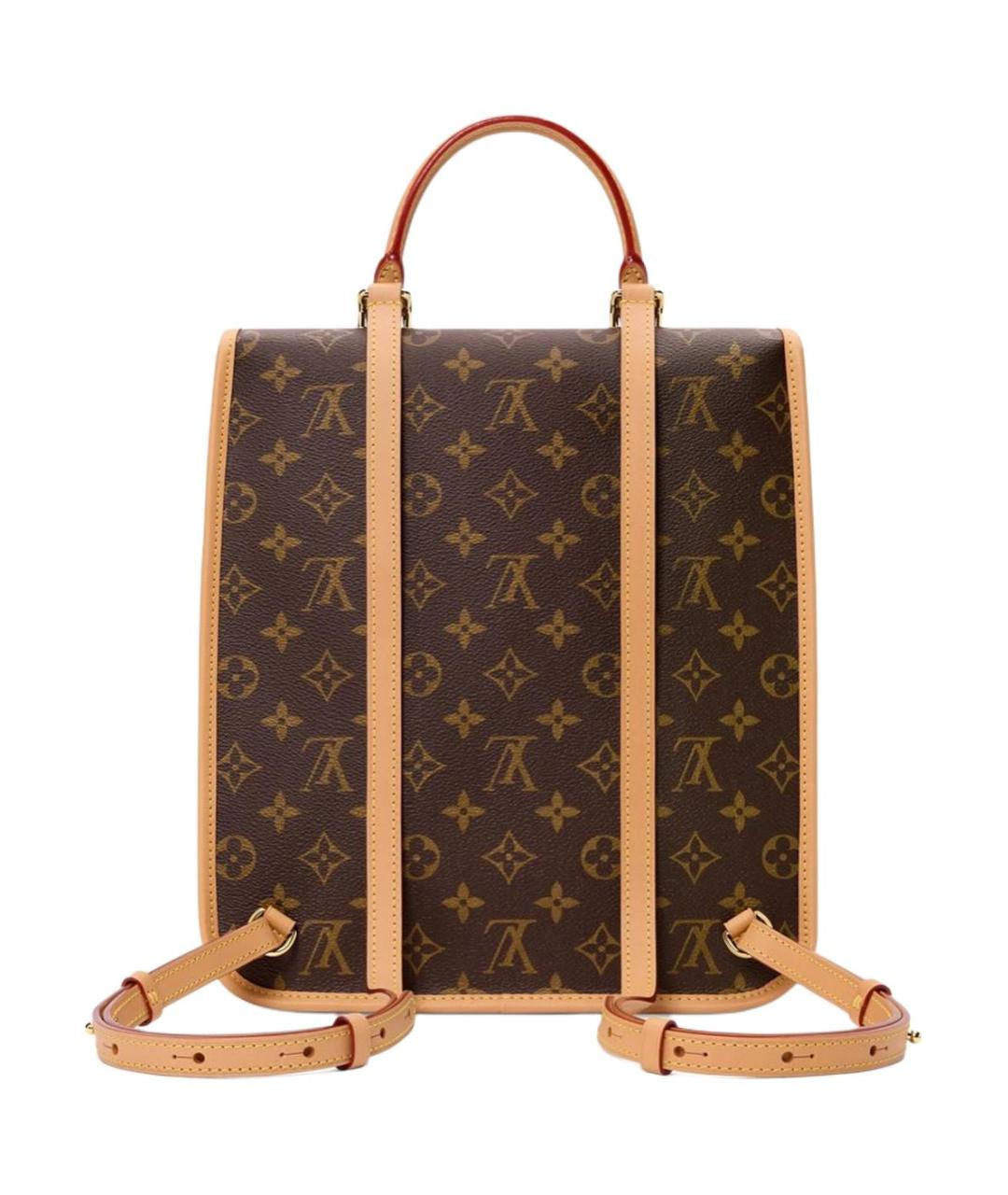 LOUIS VUITTON Коричневый рюкзак из канвы, фото 3