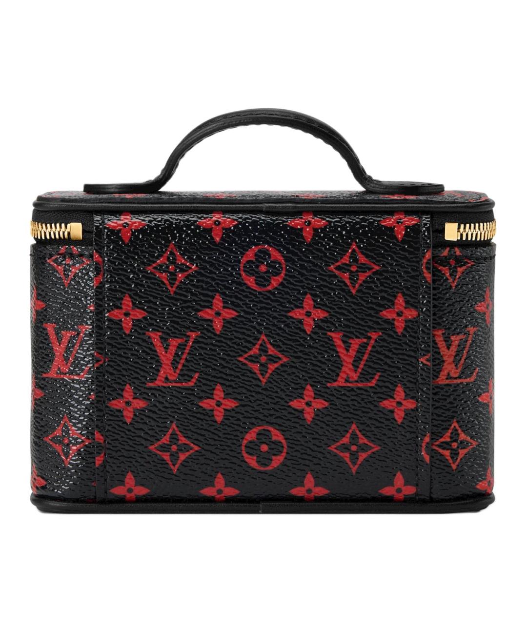 LOUIS VUITTON Черная косметичка из канвы, фото 3
