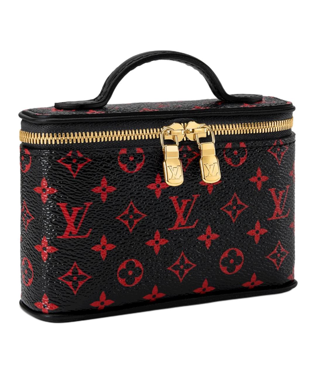 LOUIS VUITTON Черная косметичка из канвы, фото 2