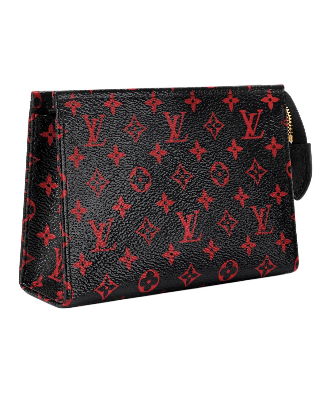 LOUIS VUITTON Черная косметичка из канвы, фото 2