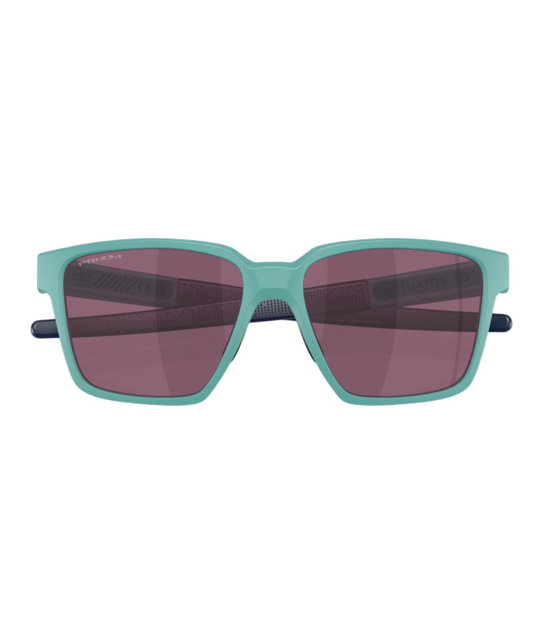OAKLEY Бирюзовые пластиковые солнцезащитные очки, фото 5