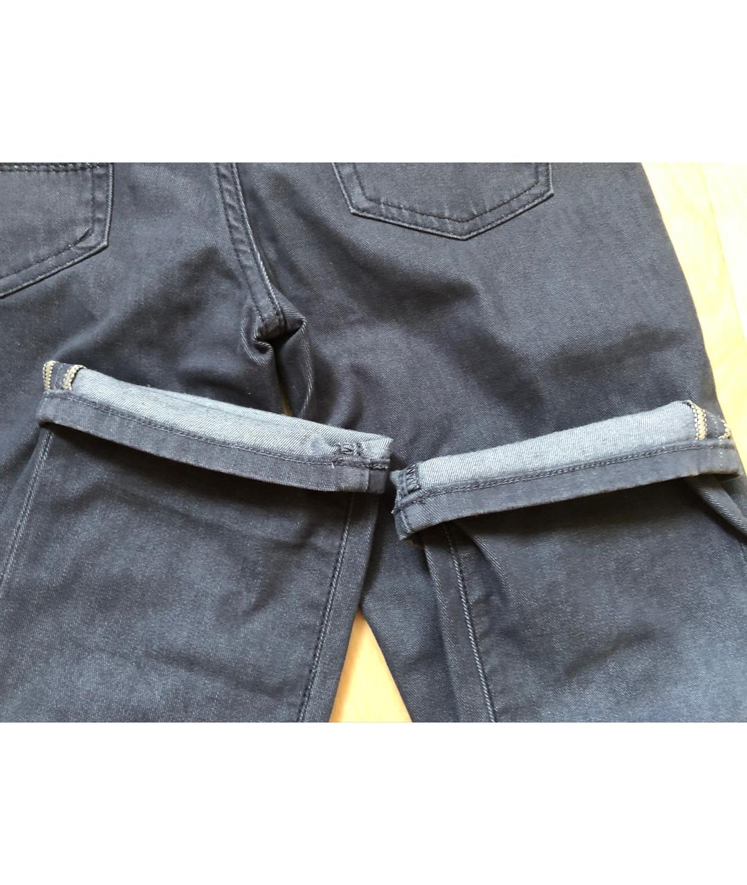 JACOB COHEN Антрацитовые хлопко-полиэстеровые прямые джинсы, фото 6