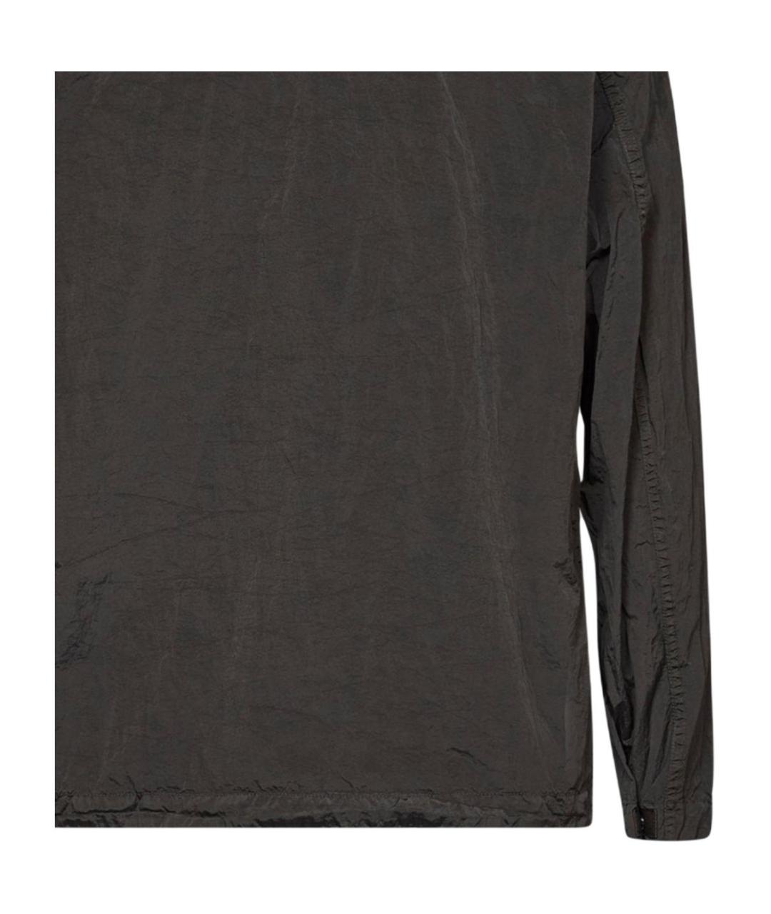 STONE ISLAND Серая полиамидовая куртка, фото 5