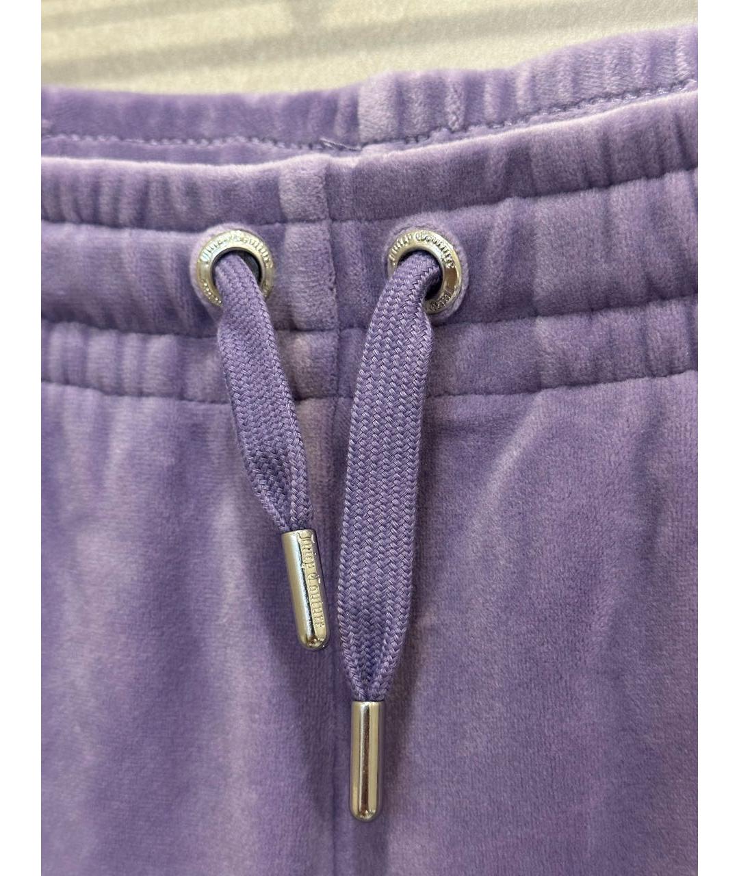 JUICY COUTURE Фиолетовый велюровый спортивные костюмы, фото 8