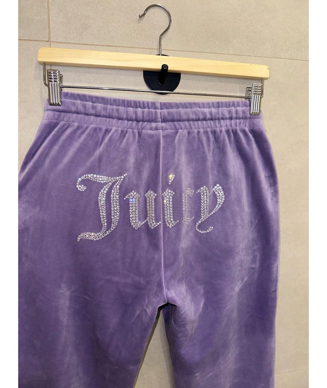 JUICY COUTURE Фиолетовый велюровый спортивные костюмы, фото 7