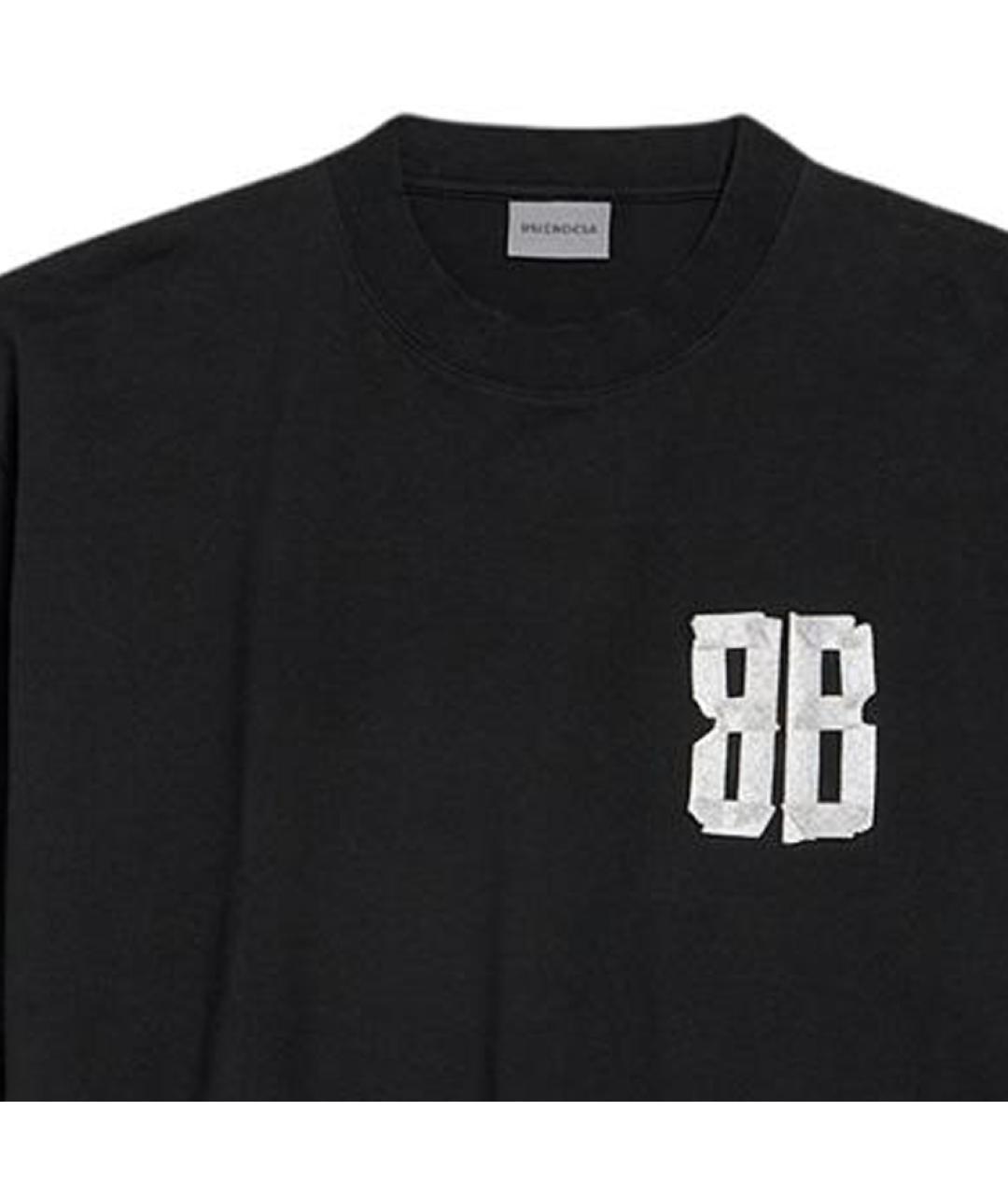 BALENCIAGA Черная футболка, фото 2