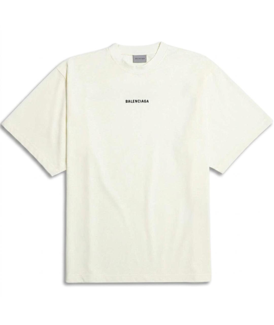 BALENCIAGA Бежевая футболка, фото 1