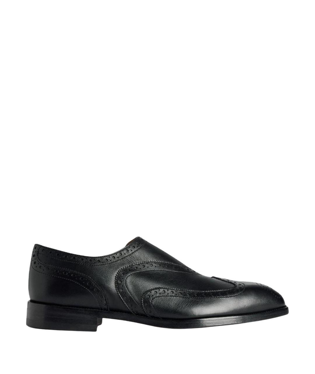 BALENCIAGA Черные кожаные туфли, фото 1