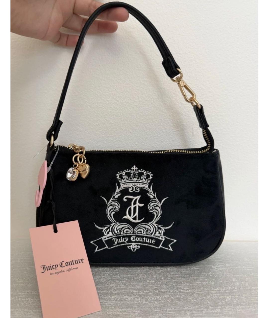 JUICY COUTURE Черная сумка с короткими ручками, фото 4