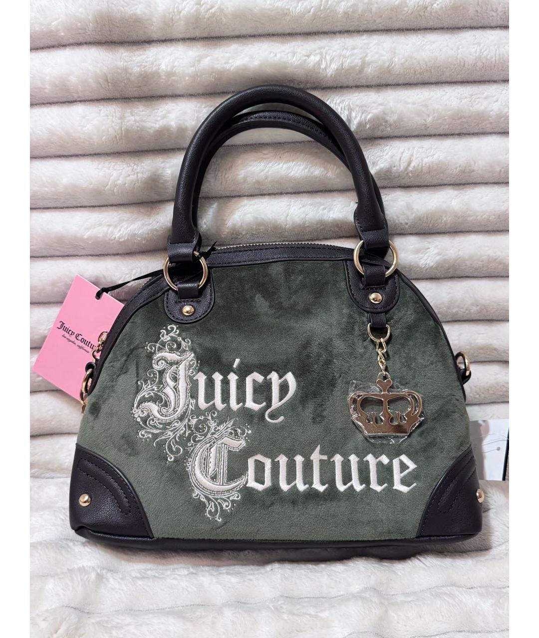 JUICY COUTURE Зеленая сумка с короткими ручками, фото 5