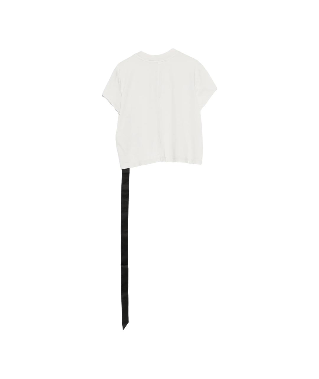 RICK OWENS Белая хлопковая футболка, фото 2