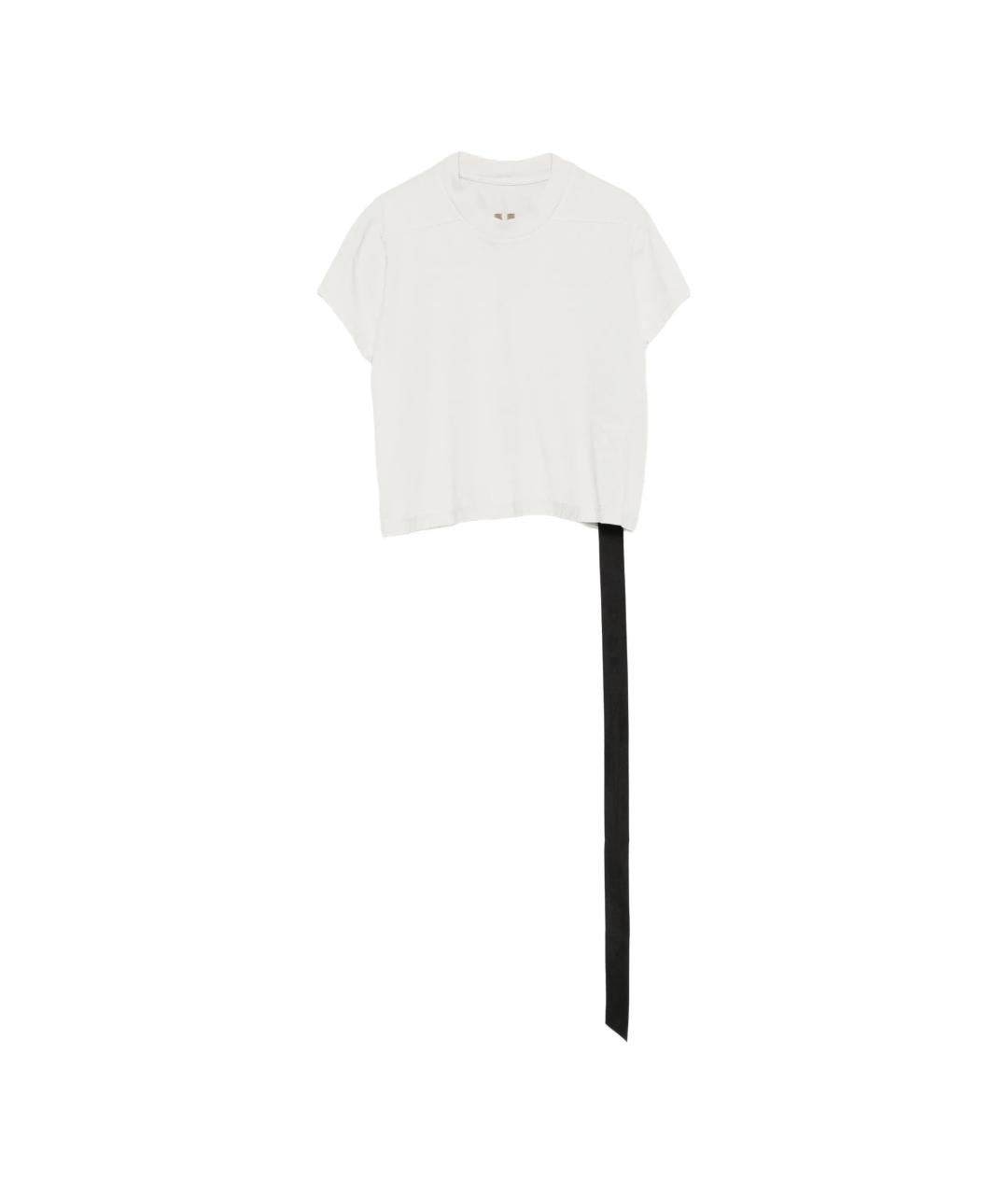 RICK OWENS Белая хлопковая футболка, фото 1