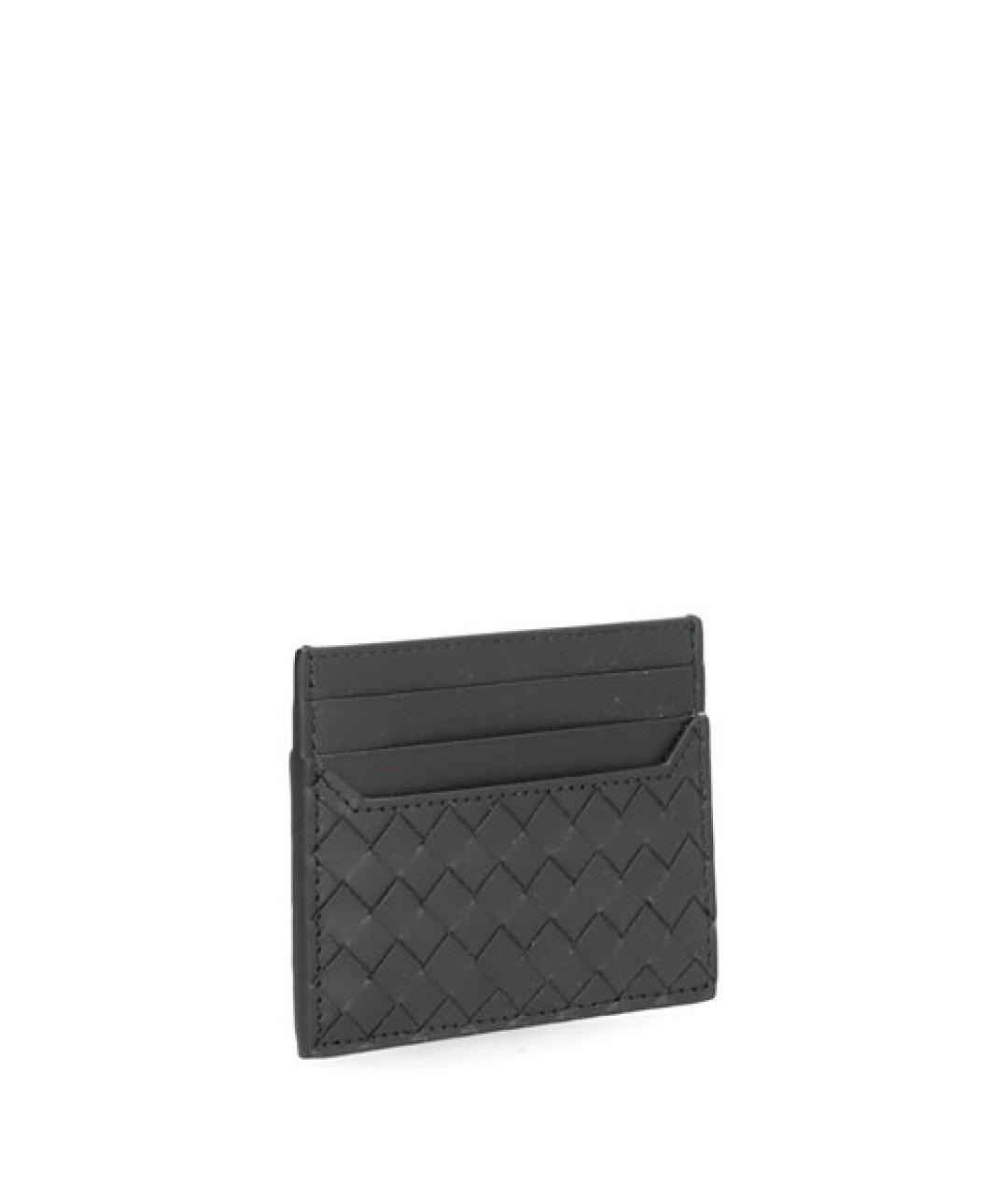 BOTTEGA VENETA Черный кожаный кардхолдер, фото 2