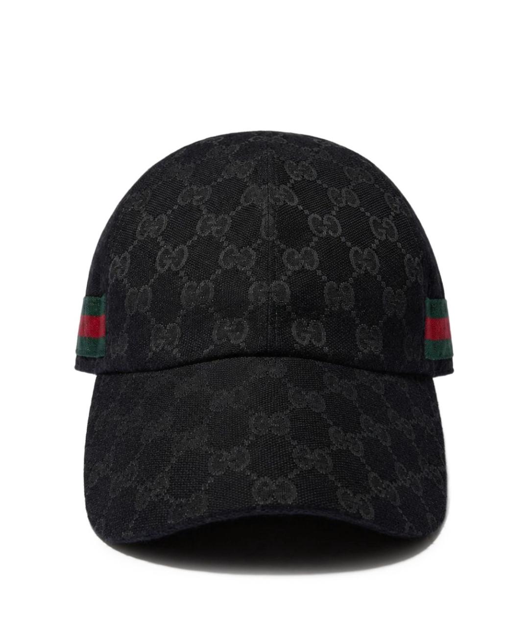 GUCCI Черная синтетическая кепка/бейсболка, фото 1