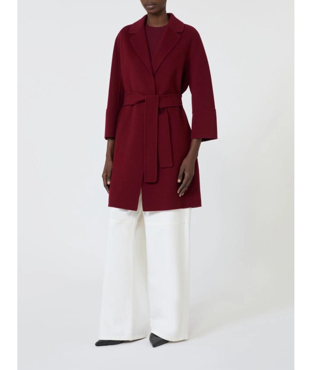 'S MAX MARA Красное шерстяное пальто, фото 2