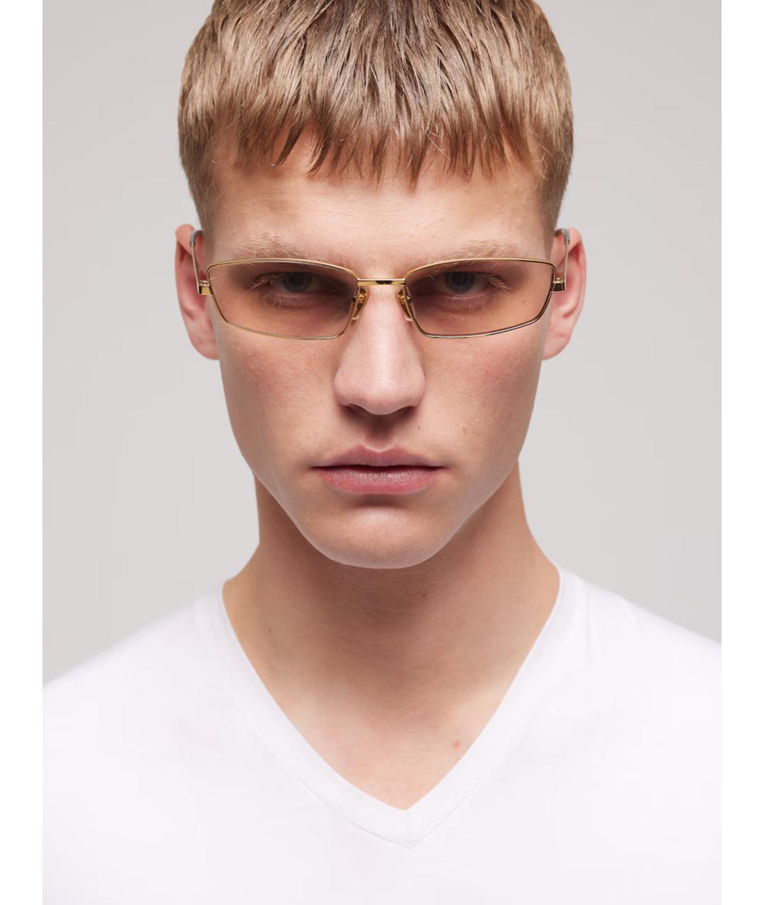 GUCCI Золотые солнцезащитные очки, фото 4