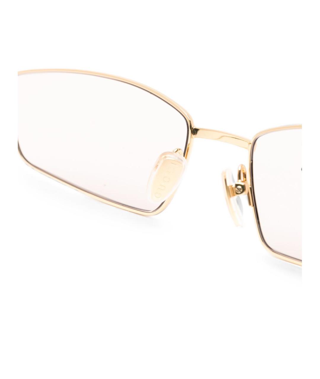 GUCCI Золотые солнцезащитные очки, фото 2