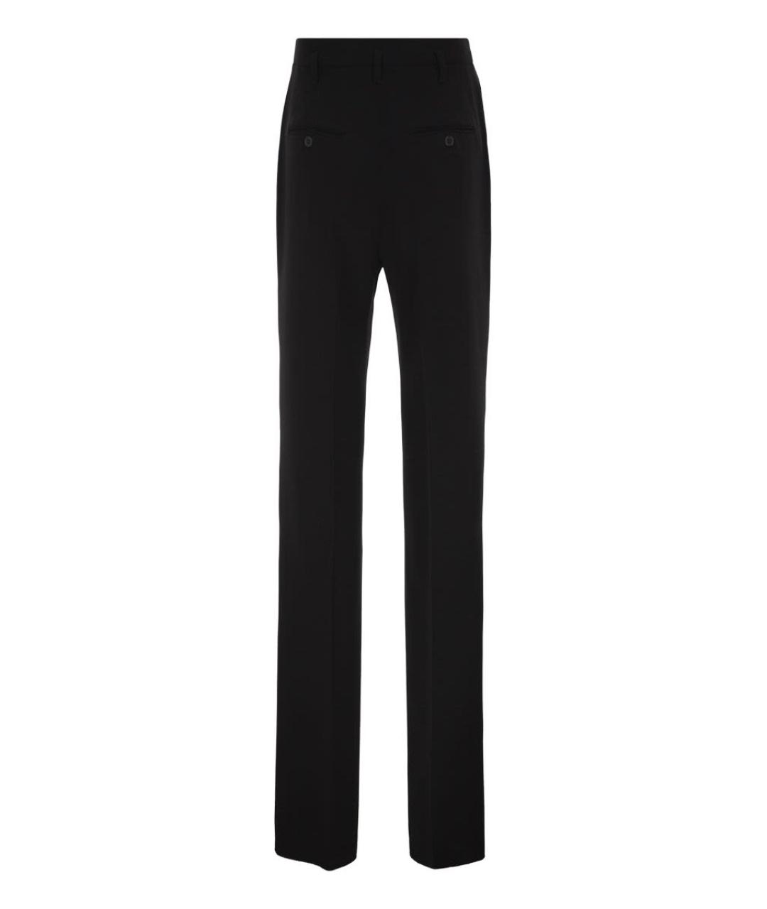 MAX MARA STUDIO Черные ацетатные прямые брюки, фото 2