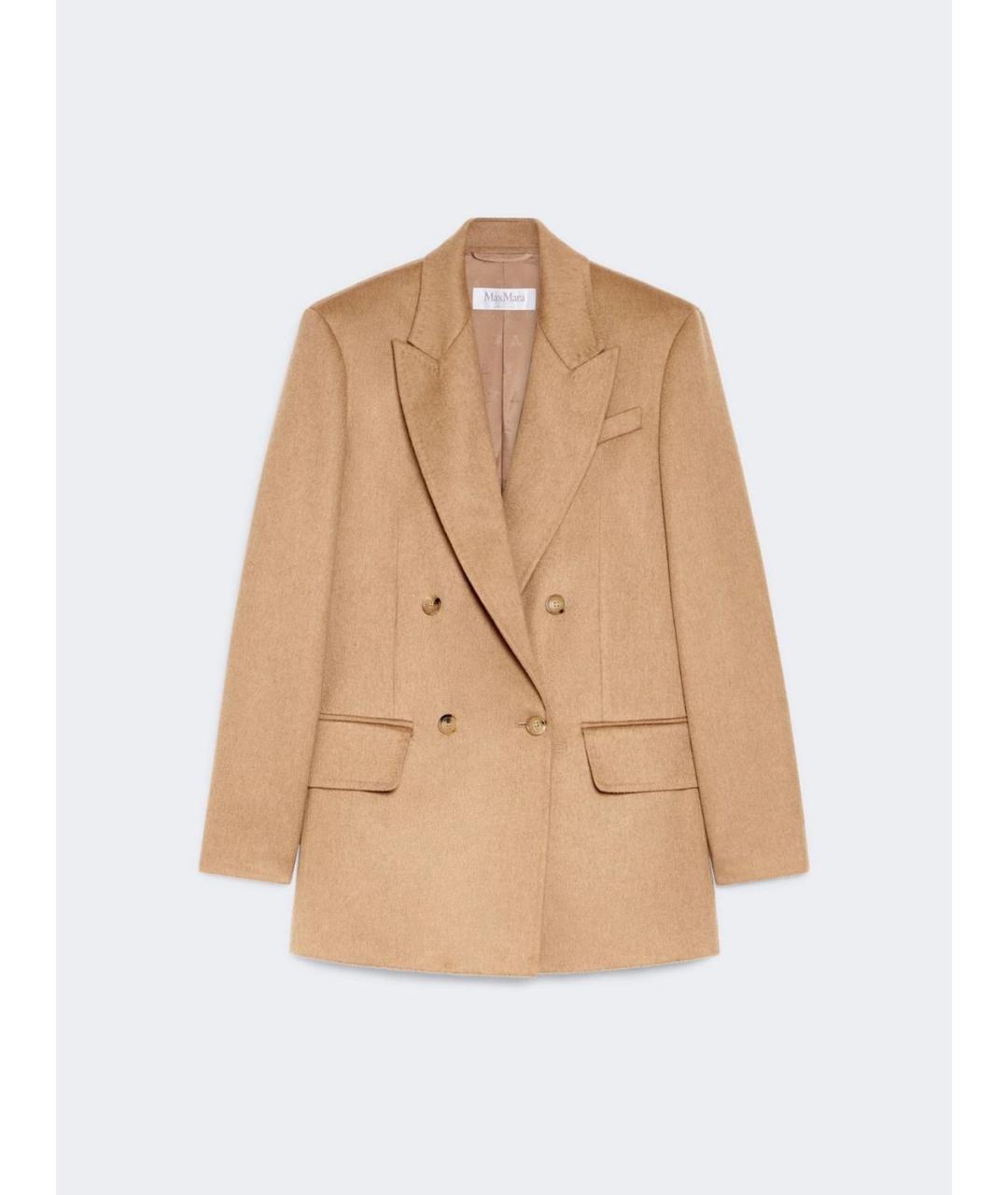 MAX MARA Бежевая шерстяная куртка, фото 3