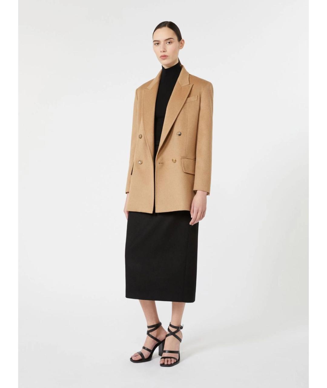 MAX MARA Бежевая шерстяная куртка, фото 2