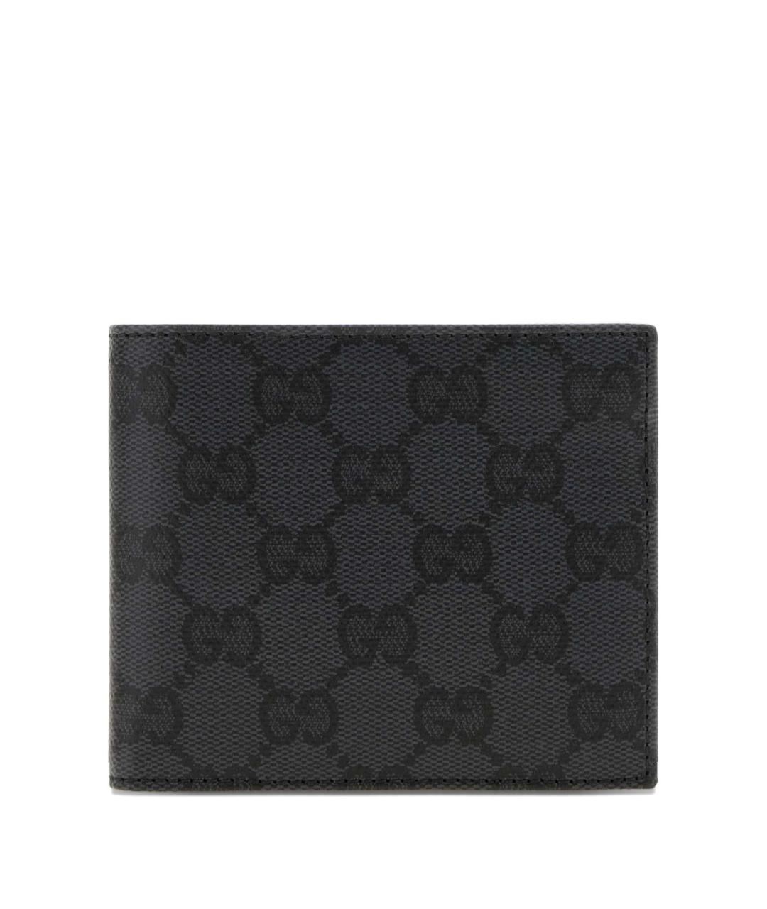 GUCCI Черный кожаный кошелек, фото 1