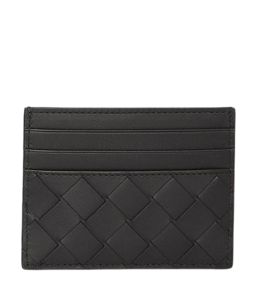 BOTTEGA VENETA Черный кожаный кардхолдер, фото 1