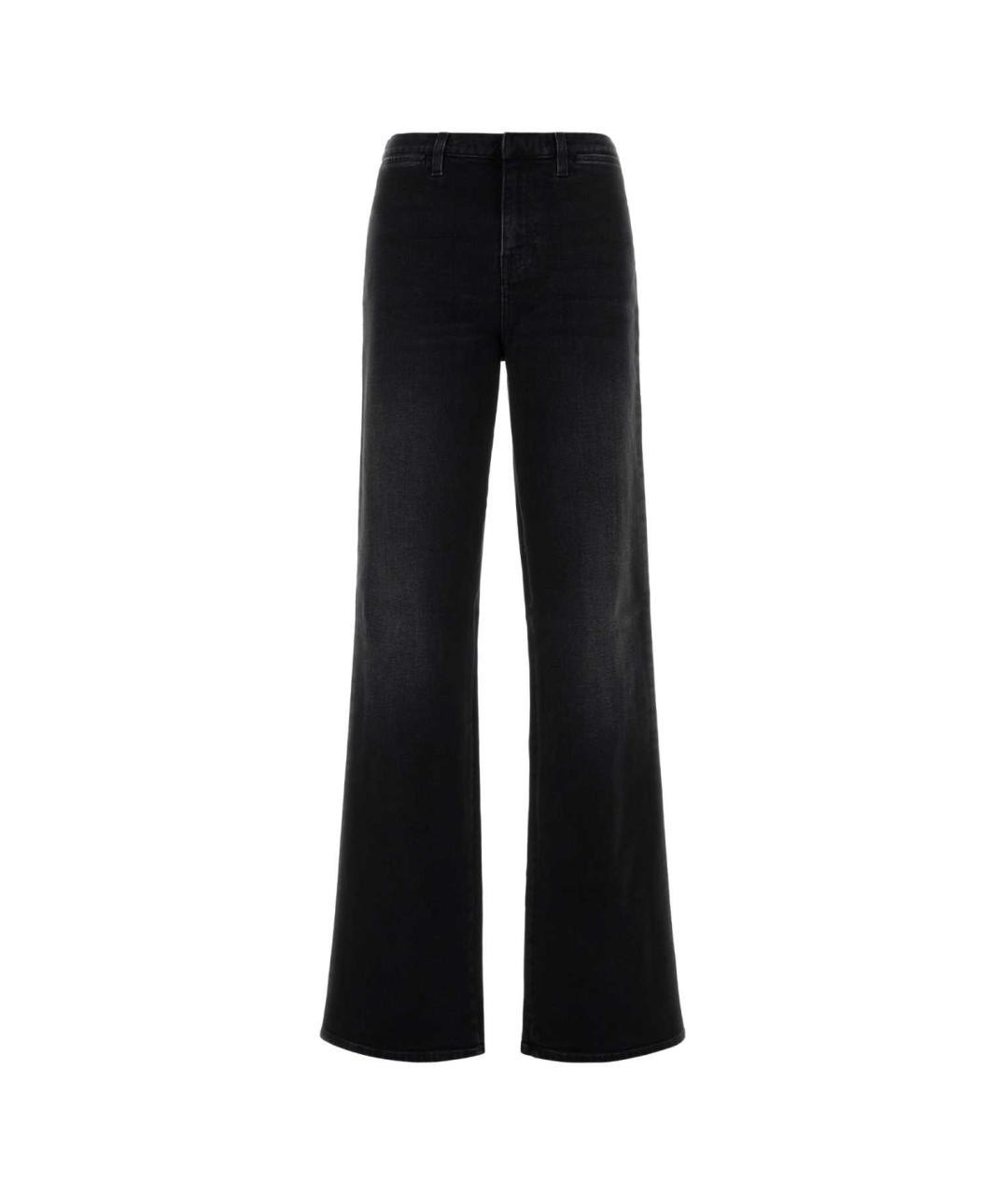 GUCCI Черные хлопковые прямые джинсы, фото 1