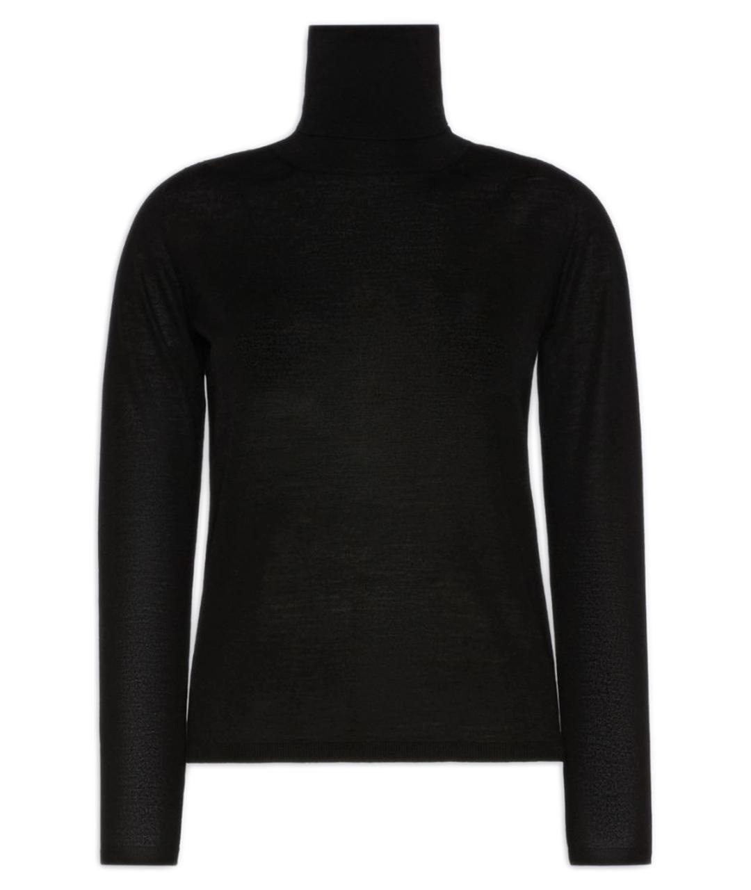 MAX MARA Черный шерстяной джемпер / свитер, фото 1