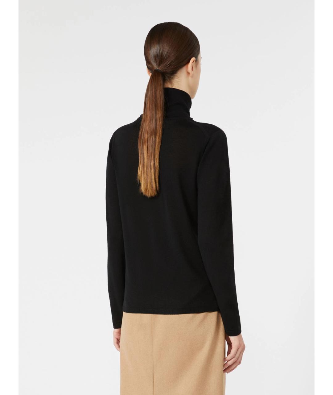MAX MARA Черный шерстяной джемпер / свитер, фото 4