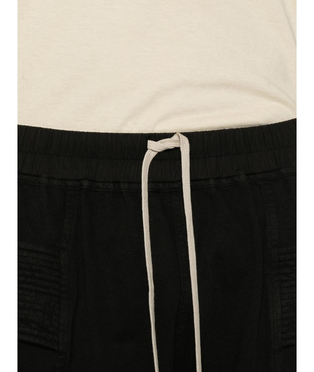 RICK OWENS Черные хлопковые шорты, фото 5