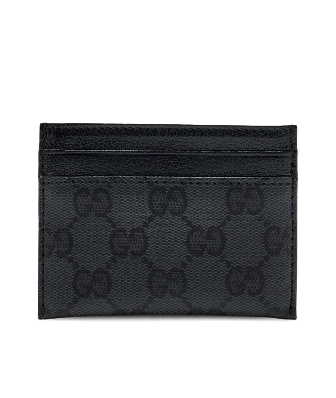 GUCCI Черный кожаный кардхолдер, фото 3