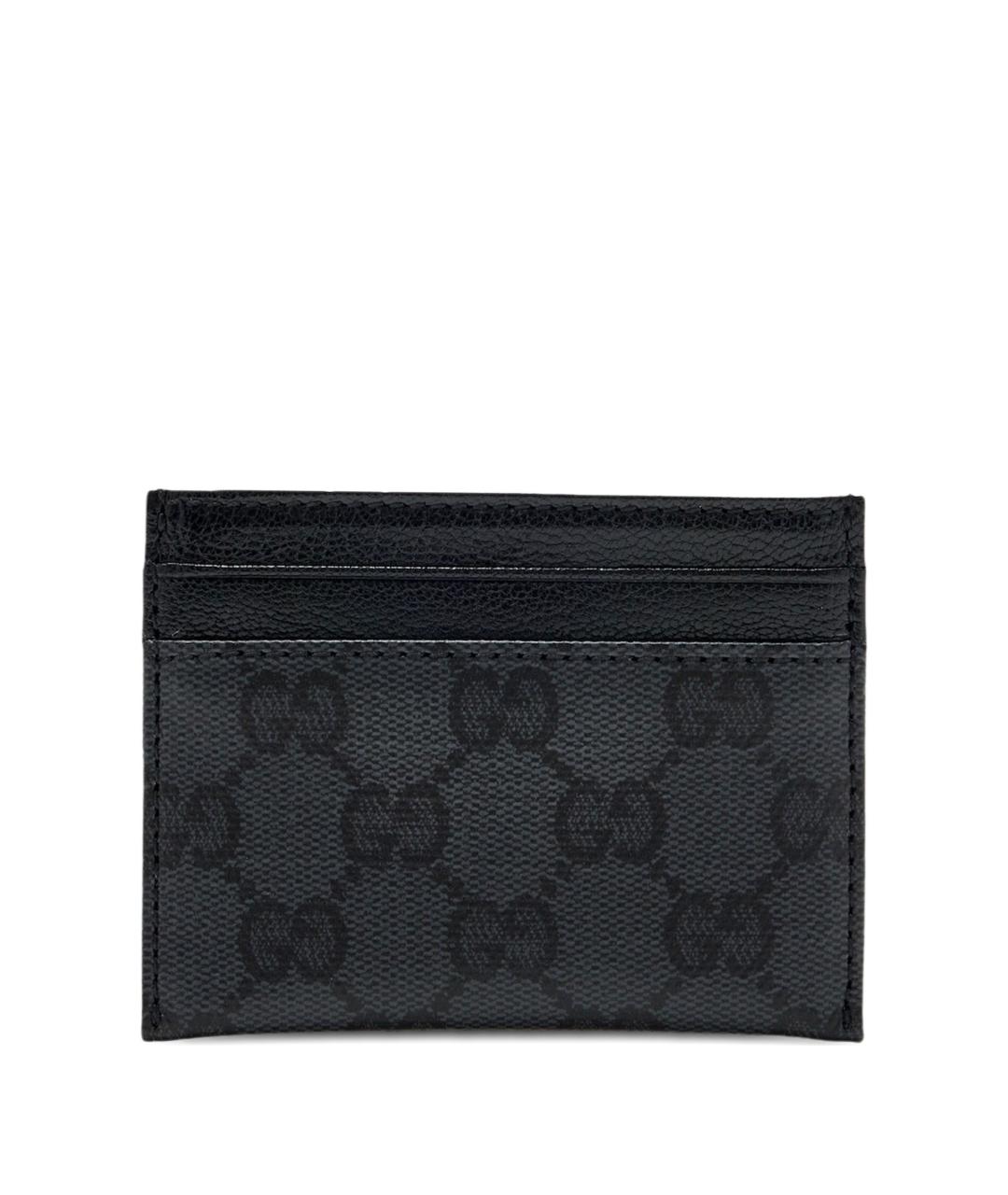 GUCCI Черный кожаный кардхолдер, фото 1