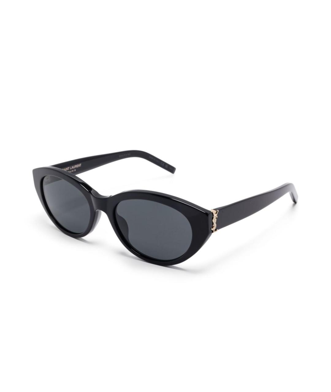 SAINT LAURENT Черные пластиковые солнцезащитные очки, фото 4