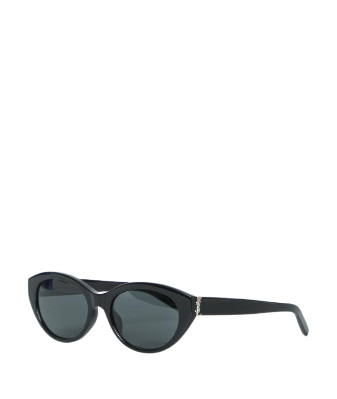 SAINT LAURENT Черные пластиковые солнцезащитные очки, фото 1