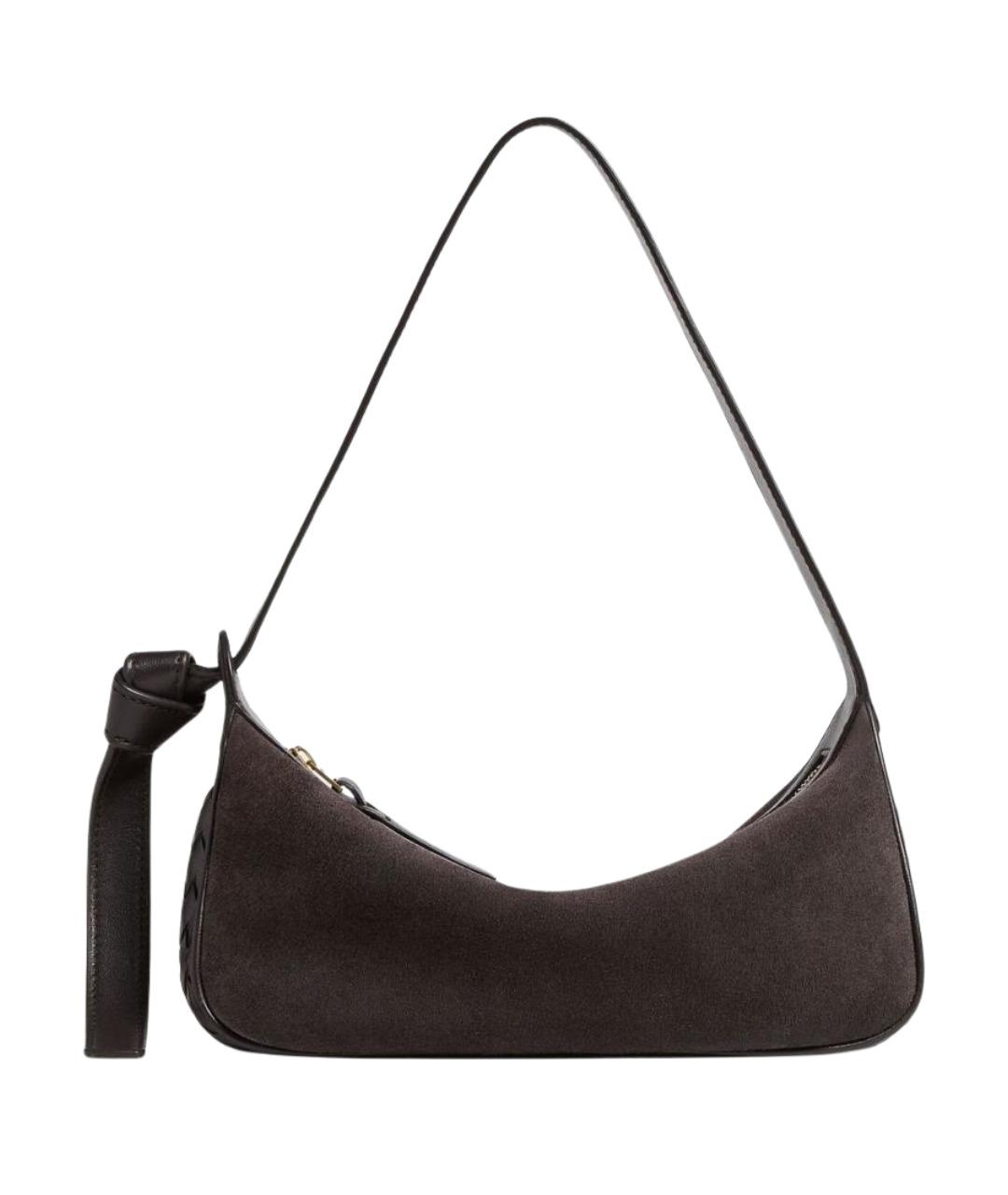 BOTTEGA VENETA Коричневая замшевая сумка через плечо, фото 1