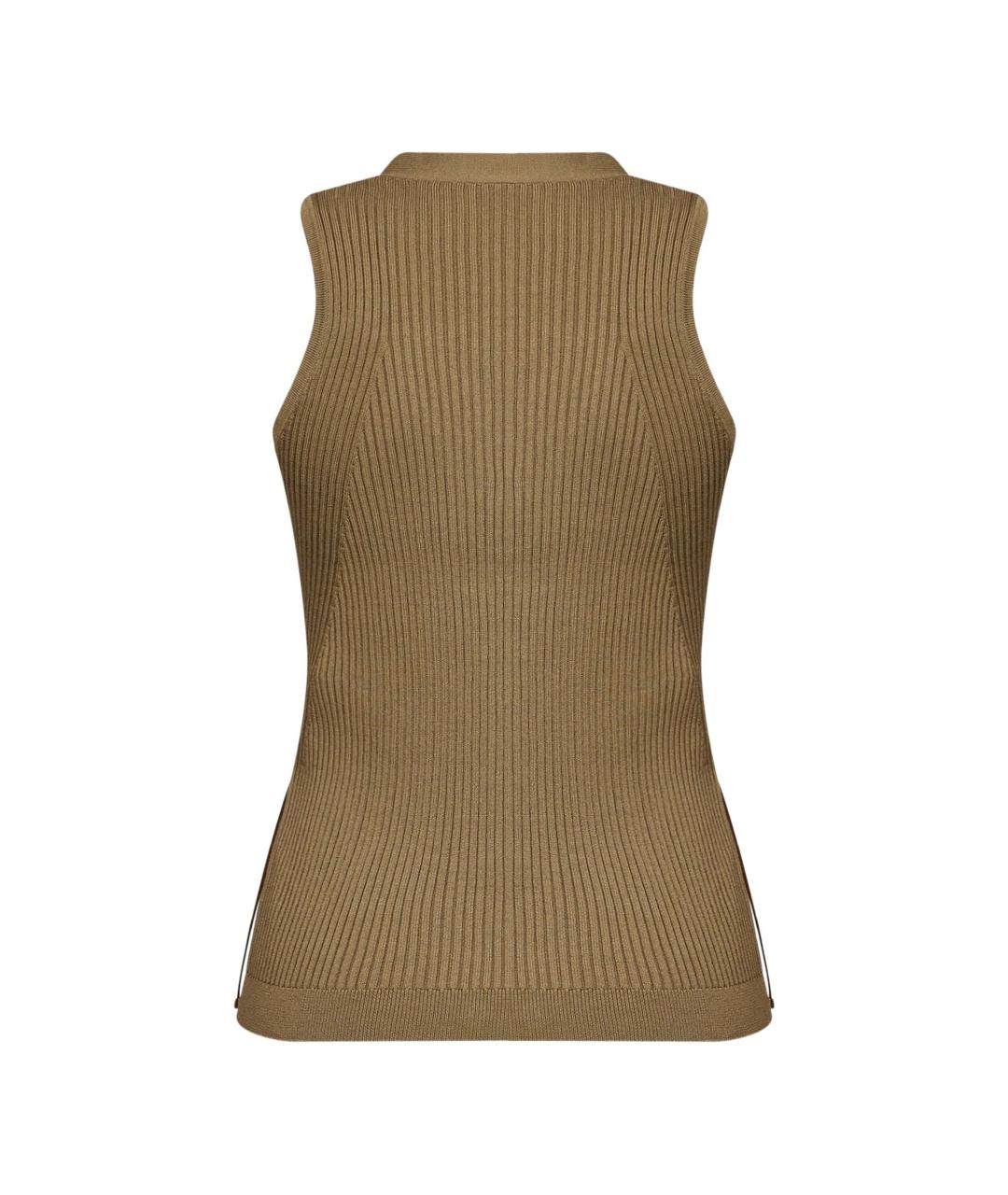 MAX MARA Зеленая хлопковая жилетка, фото 3
