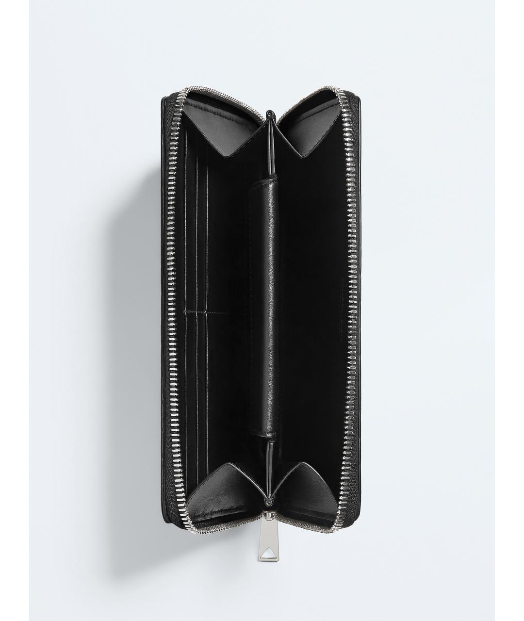 BOTTEGA VENETA Черная кожаная папка для документов, фото 2