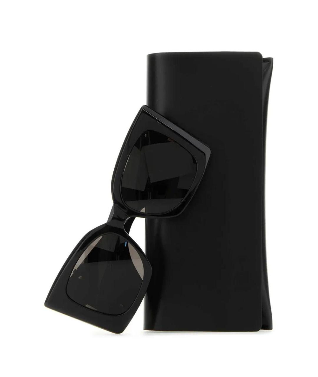 SAINT LAURENT Черные пластиковые солнцезащитные очки, фото 3