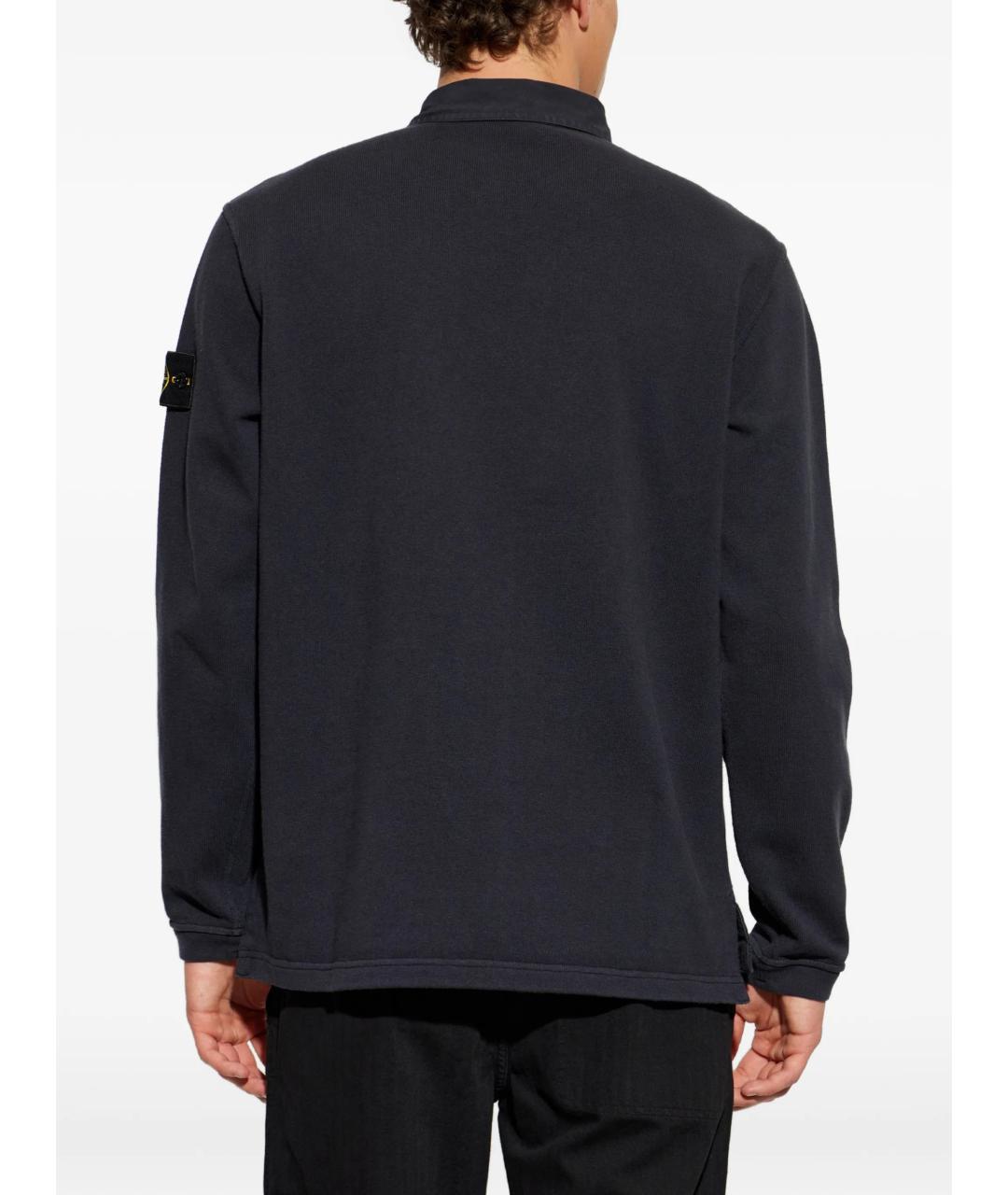 STONE ISLAND Синий хлопковый джемпер / свитер, фото 4