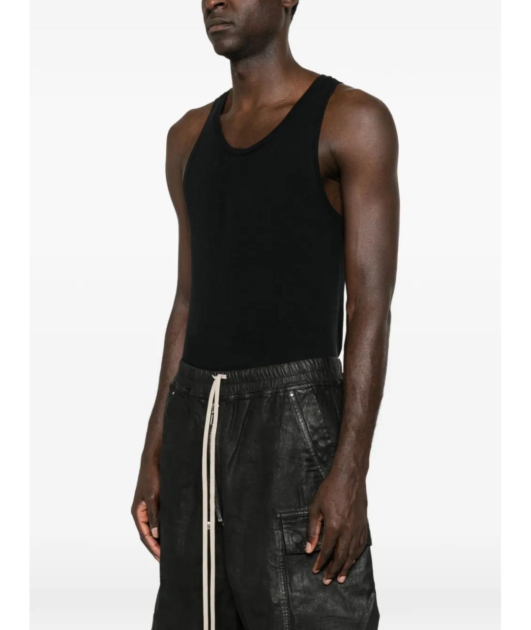 RICK OWENS Черные хлопковые шорты, фото 3